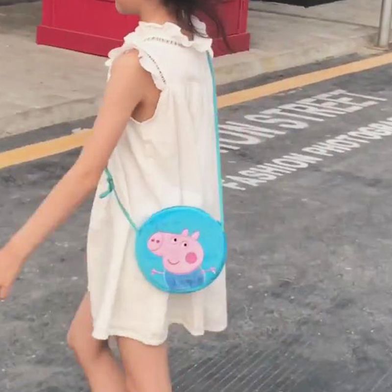 Kids Plush Pig Bag Pink Peppa Pig George Backpack  Haversack For Boys And Girls Birthdays Gifts