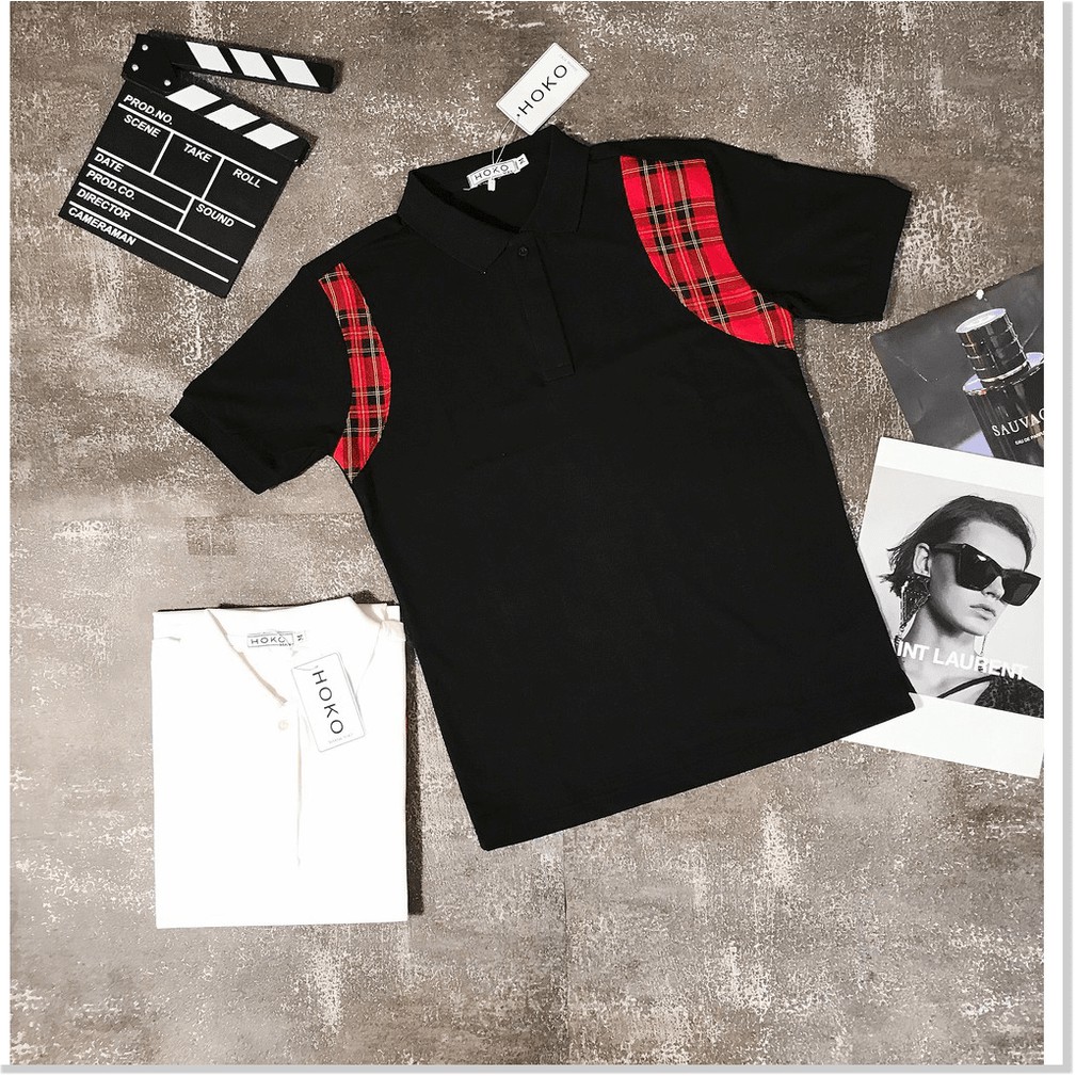 Áo thun nam cổ trụ phối VIỀN ĐỎ ĐEN SIÊU ĐẸP , FORM CHUẨN CHO CÁC ANH EM KOKO MI FASHION