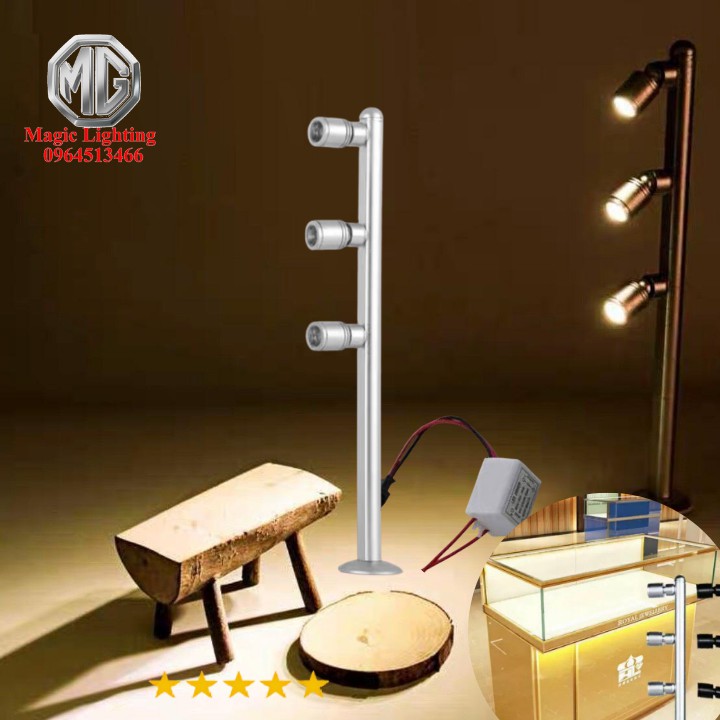 Đèn Rọi Tủ Kính Trưng Bày Sản Phẩm Sáng Và Nhỏ Gọn Trang Trí Đẹp Mắt- Magic Store SG