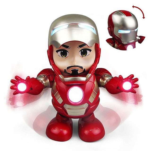 [Có sẵn] Người sắt IRON MAN mở mặt nạ ca hát nhảy múa thông minh