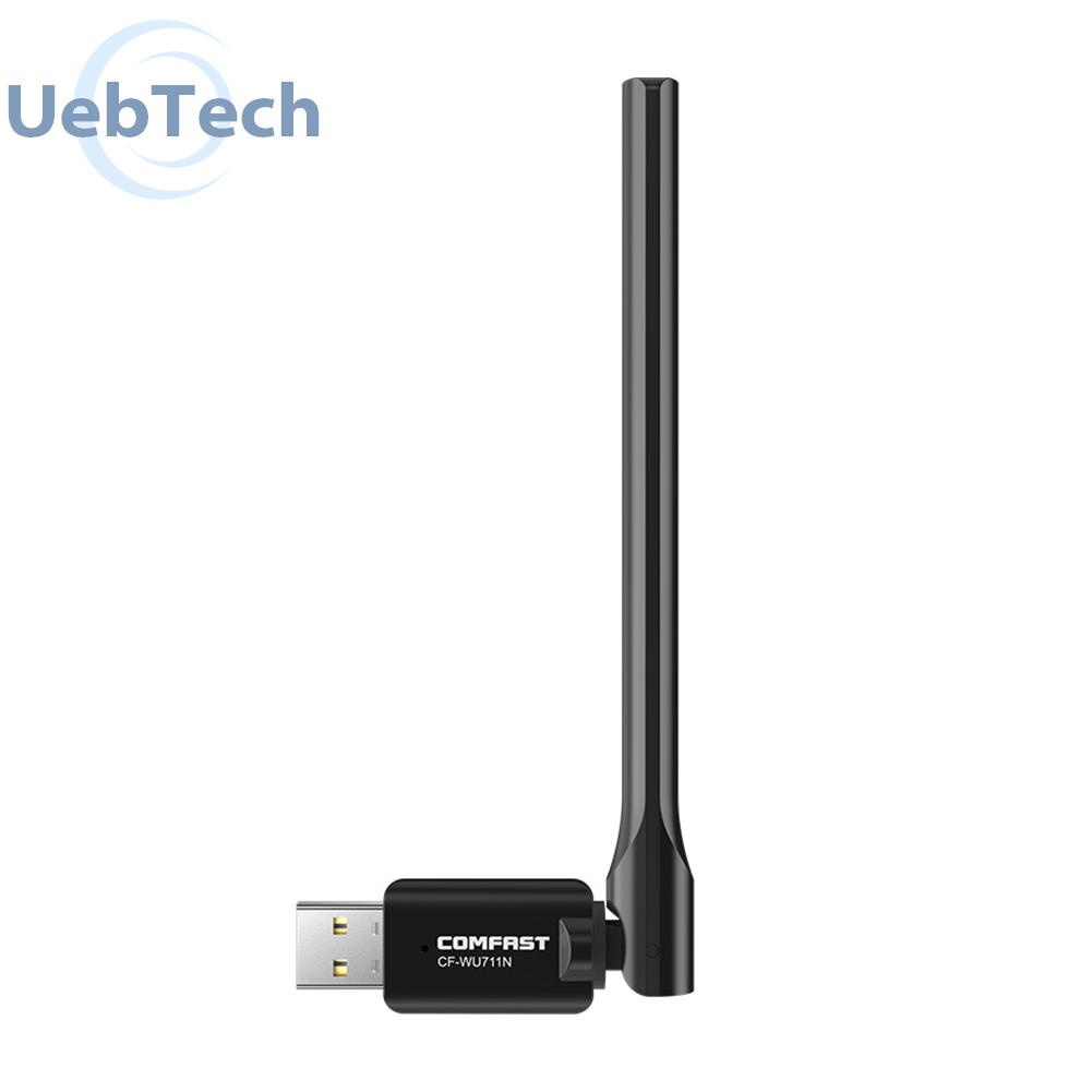 Uebtech COMFAST CF-WU711N Wireless Adapter 150Mbps 2.4GHz USB WiFi Receiver Dongle