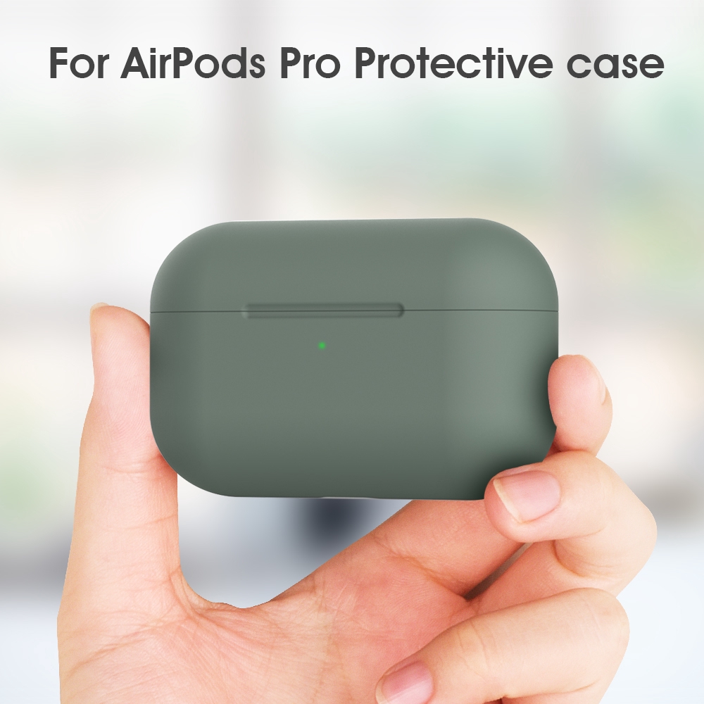 Vỏ bọc bảo vệ hộp sạc tai nghe không dây nhiều màu thích hợp cho Apple AirPods Pro