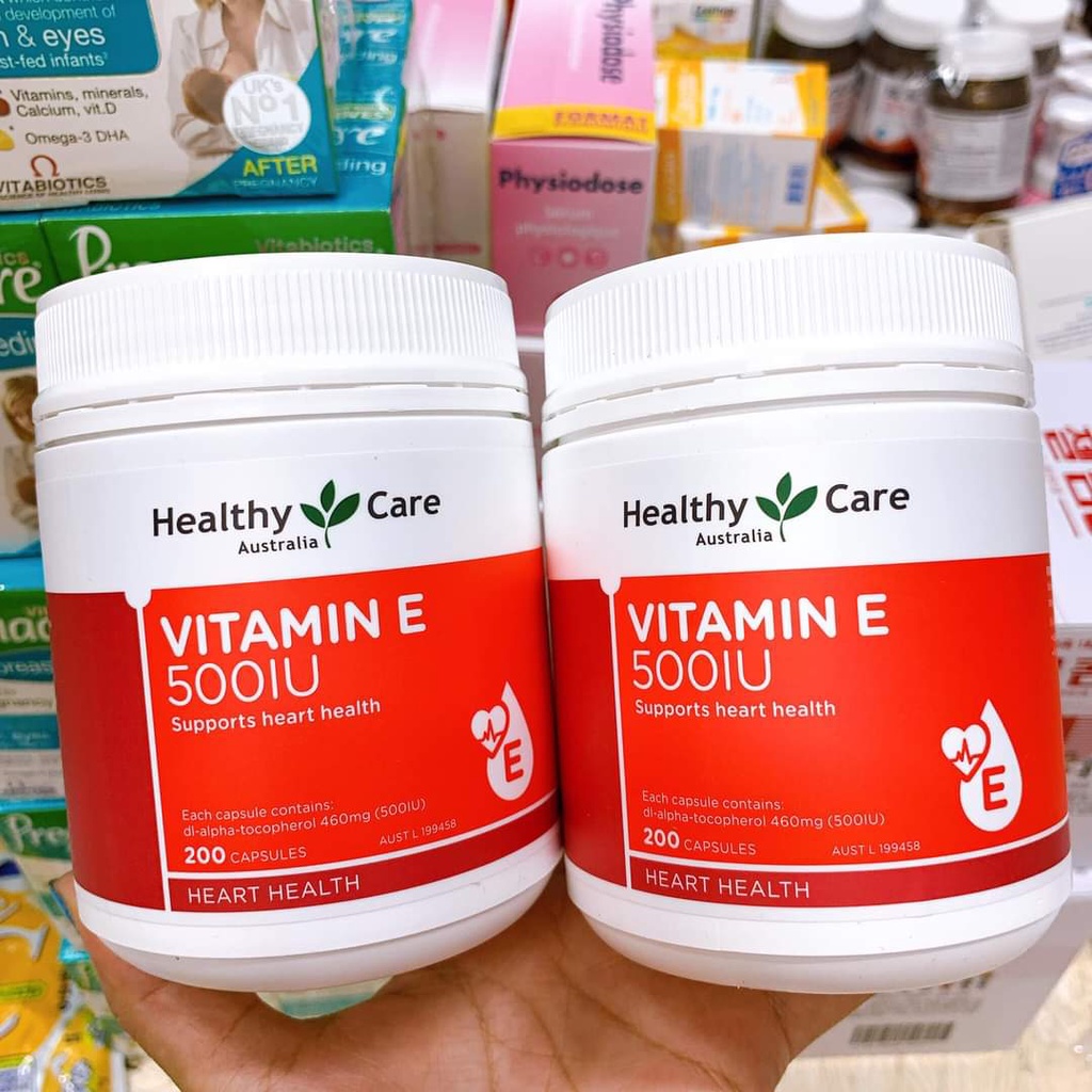 Vitamin e Healthy care 200v  Viên Uống Đẹp Da, Hỗ Trợ Sức Khỏe Tim Mạch