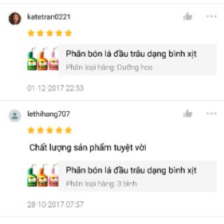 Phân bón lá Đầu trâu dạng bình xịt