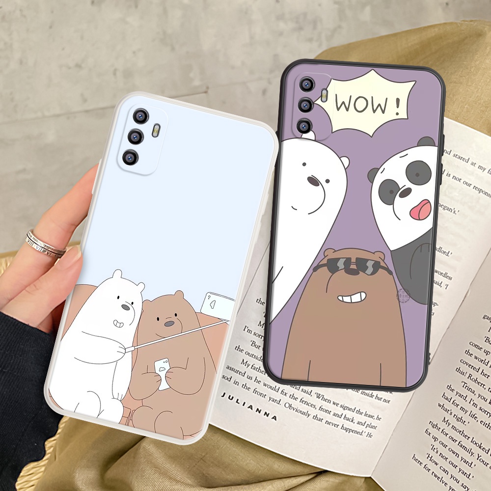 Ốp Điện Thoại Mềm Hình Ba Chú Gấu Cho OPPO Reno 2Z 2F 4 6 5 Pro Plus 5K 6Z Realme C2 GT NEO Narzo 50A 50i XT X2