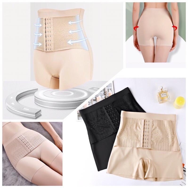 Quần Gen Nịt Bụng Đúc Su Lụa Tàng Hình Siêu Co Giãn Định Hình Vòng Eo Cao Cấp 4385