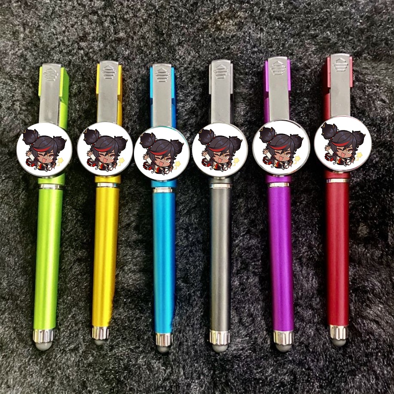 (chọn mẫu) Bút cảm ứng huy hiệu in hình NHÂN VẬT GENSHIN IMPACT game chibi anime M5 có giá đỡ | BigBuy360 - bigbuy360.vn