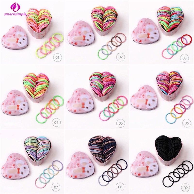 Lô 50 băng cột đầu co giãn nhiều màu sắc kích thước 3cm tiện dụng
