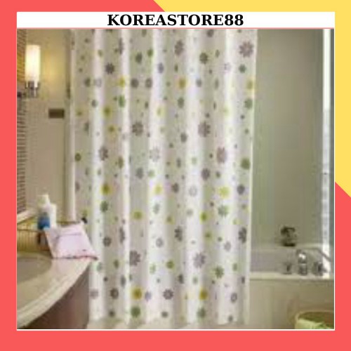 Rèm Cửa Nhà Tắm Họa Tiết Bắt Mắt 1,8x1,8m 1761 KOREA STORE88