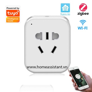 Ổ cắm wifi zigbee tuya google home, amazon alexa oc05