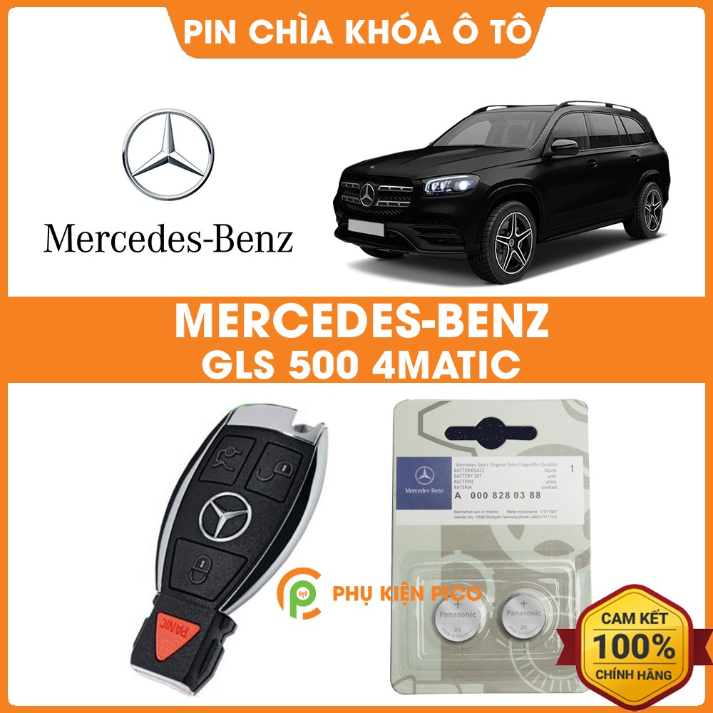 Pin chìa khóa ô tô Mercedes GLS 500 4MATIC chính hãng Mercedes sản xuất tại Indonesia 3V Panasonic