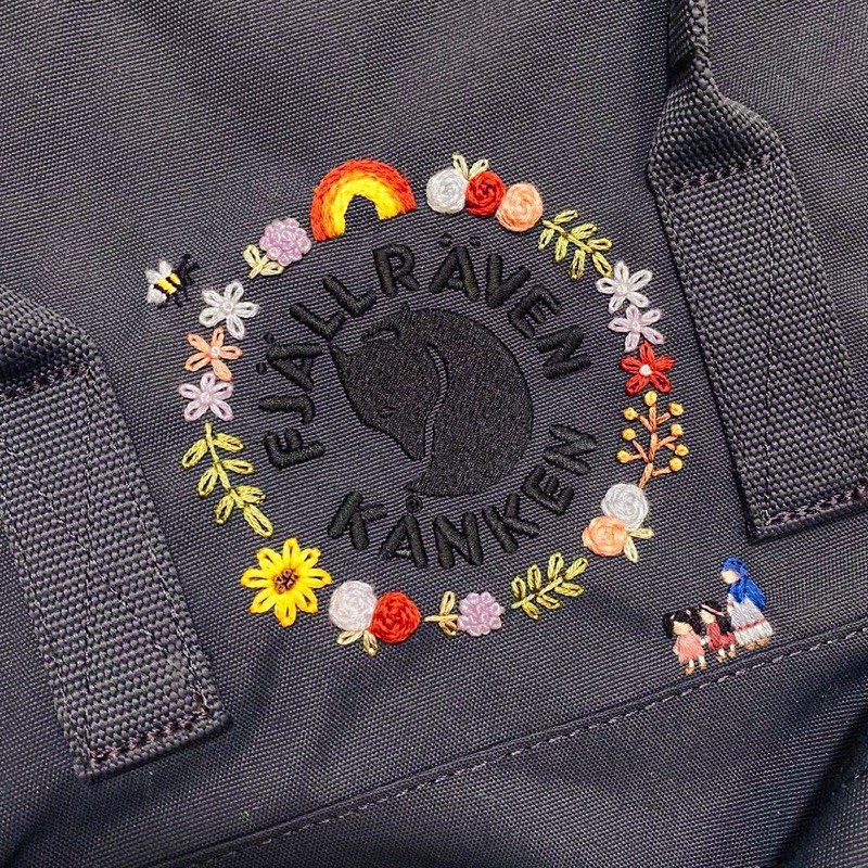 Balo Kanken Logo Thêu Hàng Độc Có Sẵn