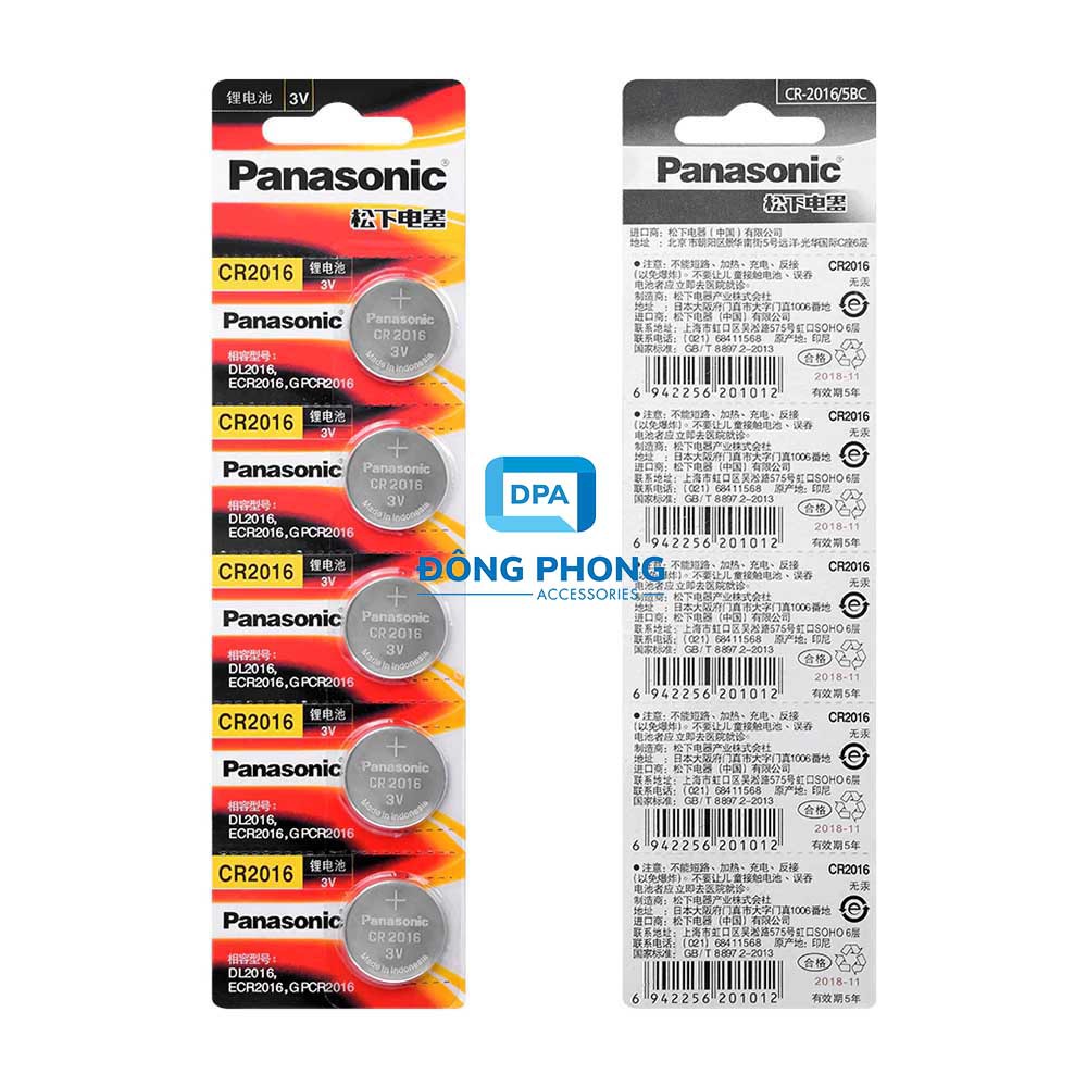 Pin Panasonic Cmos CR2016 Lithium 3V Chính Hãng