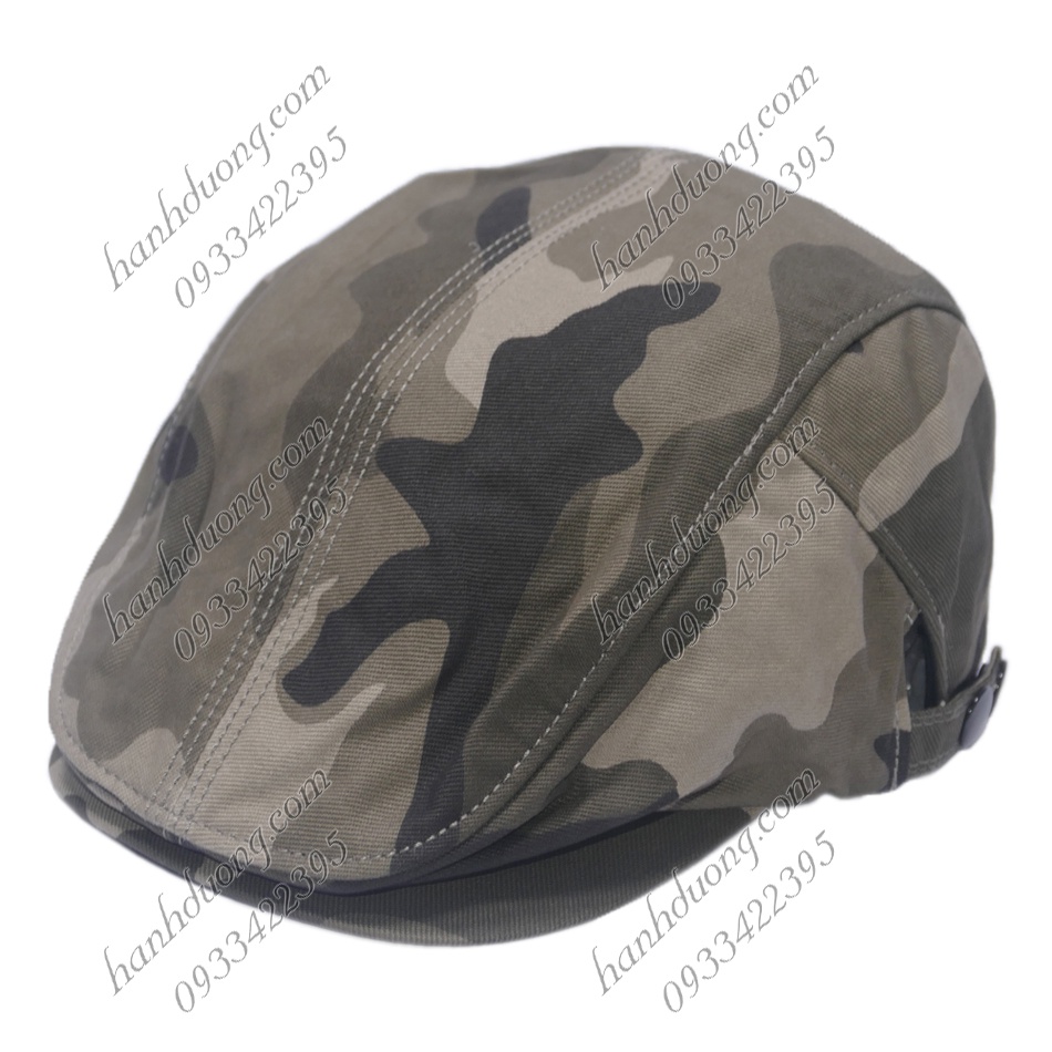 Nón beret nam xịn AZ nón mỏ vịt ông già mũ lưỡi trai nam thiết kế dưới dạng mỏ vịt cao cấp bít đuôi dành cho trung niên