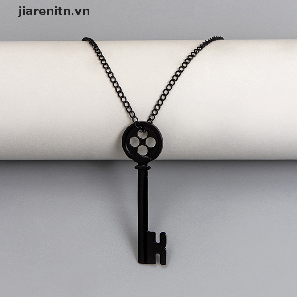 Jiarenitn Halloween Metal Coraline Key Skeleton Props Neil Gaiman Retro Black Treasure vn