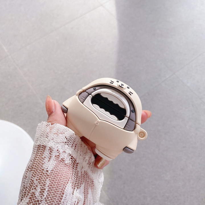 Case Airpods 1/2/3/Pro Cá Mập Đi Mưa, Ốp Airpods Phong Cách Thời Thượng - Mã TZAP322