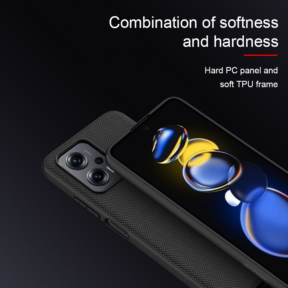 Ốp điện thoại NILLKIN sợi nylon nhẹ chống trượt chống sốc thích hợp cho Xiaomi Poco X4 GT 5G