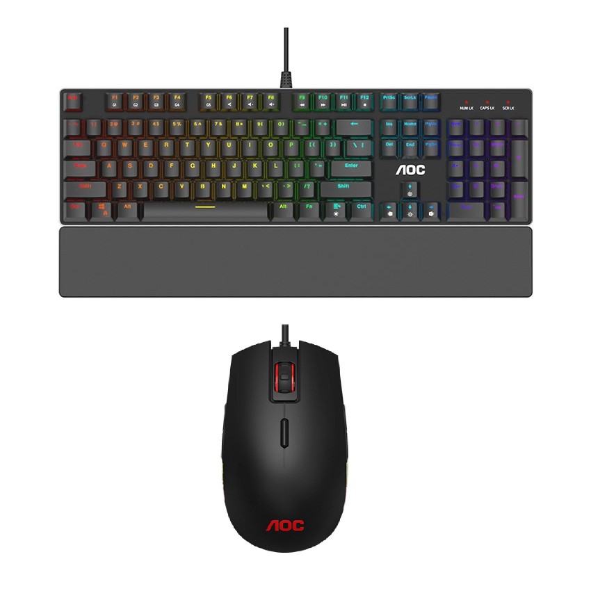Bàn phím cơ AOC GK/GM500 RGB Outemu Blue Switch Gaming (hàng chính hãng) | BigBuy360 - bigbuy360.vn