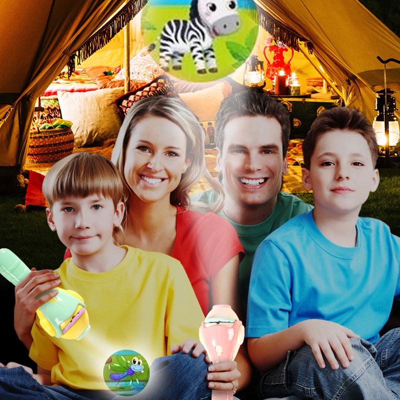 Đồ chơi đèn chiếu hình trái cây/ động vật ZHAN QI TOYS giáo dục sớm cho bé