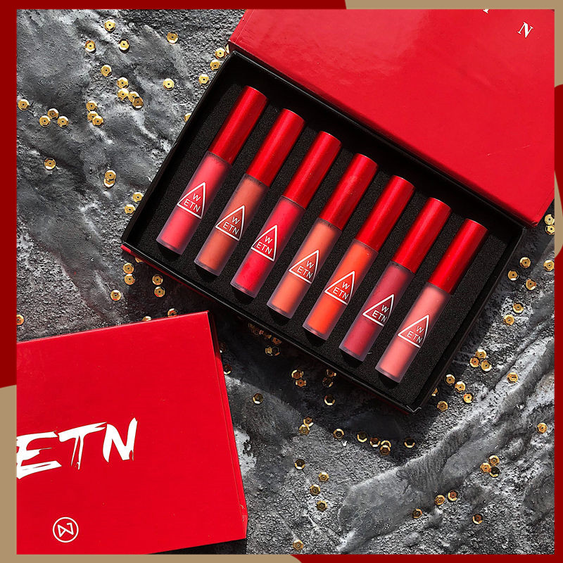 WETN Set 7 cây Son kem lì Lipstick đỏ New York Color