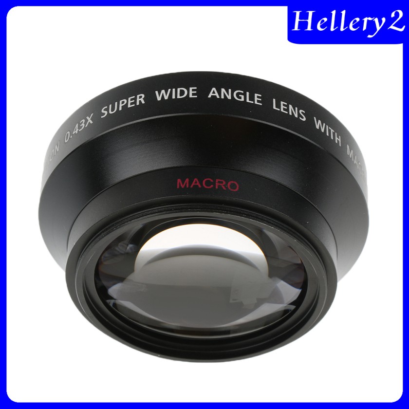 Ống Kính Góc Rộng 62mm 0.43x Cho Máy Ảnh Kĩ Thuật Số Canon Nikon Sony