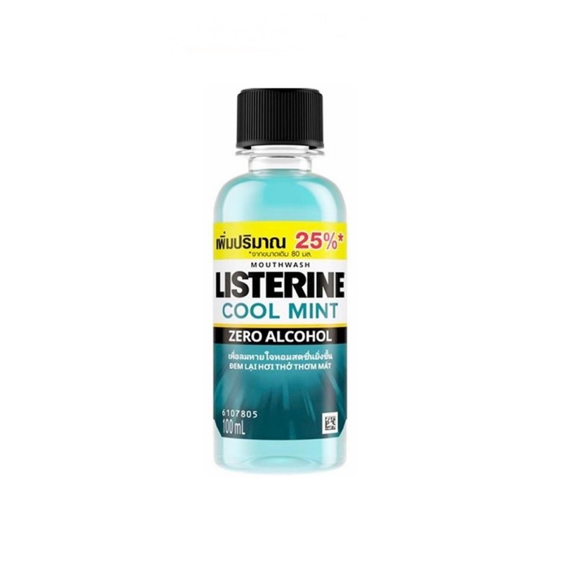 Listerine Nước súc miệng giữ hơi thở thơm mát Listerine cool mint 100ml