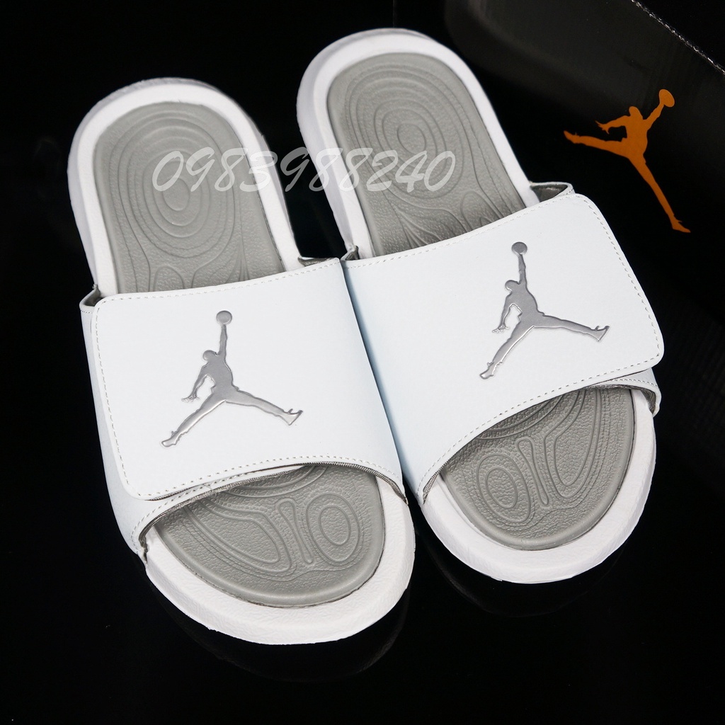 Dép Jordan hydro 6 Free ship + hộp hàng loại 1.1 JD bóng rổ siêu cấp quai ngang dán nam nữ hot trend. BH Slippers