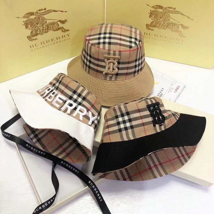 Nón Tai Bèo Chống Nắng Họa Tiết Caro Burberry Kiểu Cổ Điển Anh Thời Trang Xuân Thu Cho Nam Và Nữ