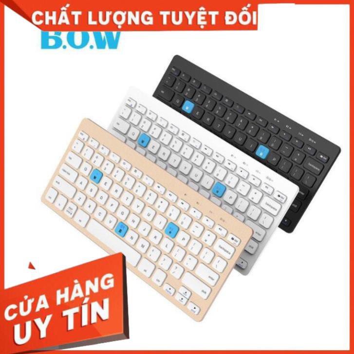 Bàn phím CƠ RỜI cho laptop, điện thoại, ipad-Bàn phím bluetooth BOW HB191A cao cấp, hỗ trợ kết nối 3 thiết bị cùng lúc