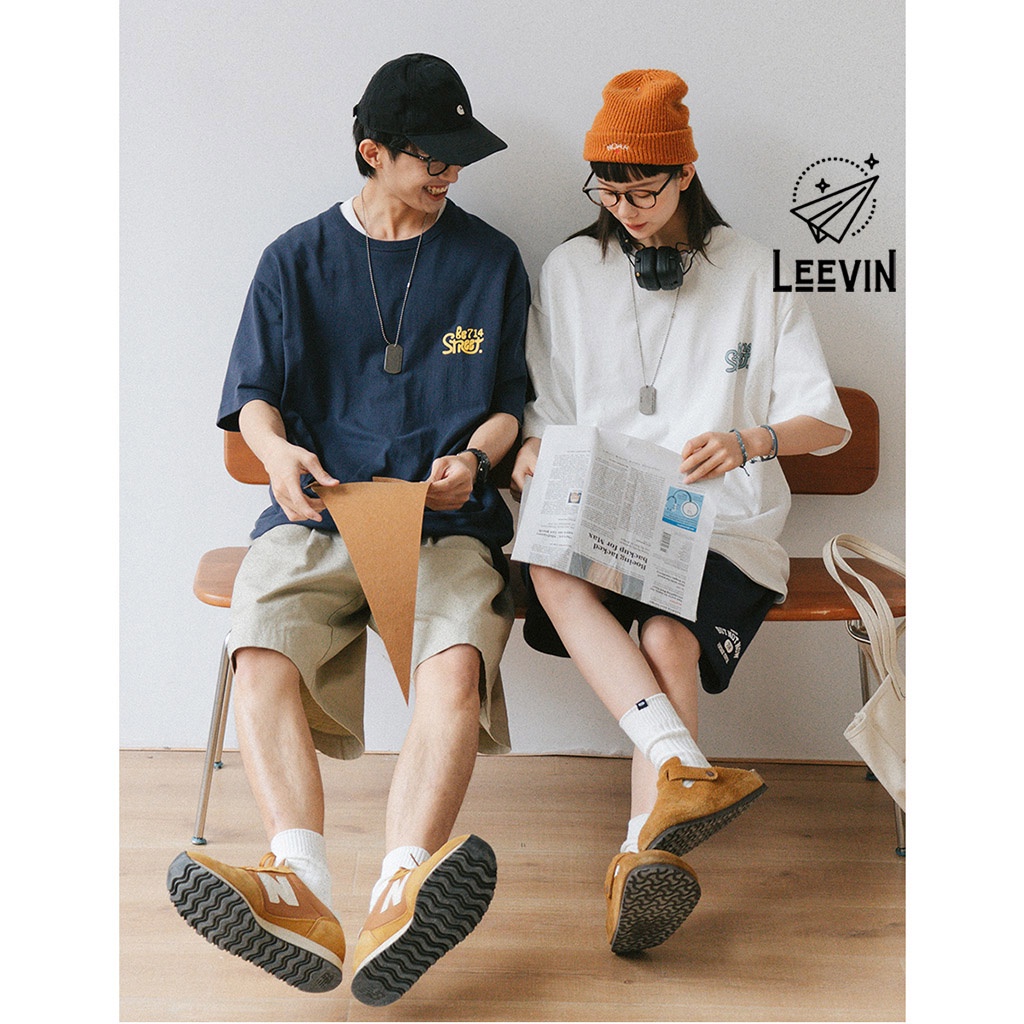 Áo Thun Nam Nữ 714 STREET TIVI Unisex - Kiểu áo phông nữ nam form rộng tay lỡ Ulzzang - Leevin Store