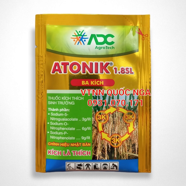 PHÂN BÓN LÁ ATONIK 1.8SL - KÍCH THÍCH SINH TRƯỞNG, 3 KÍCH - KÍCH LÀ THÍCH