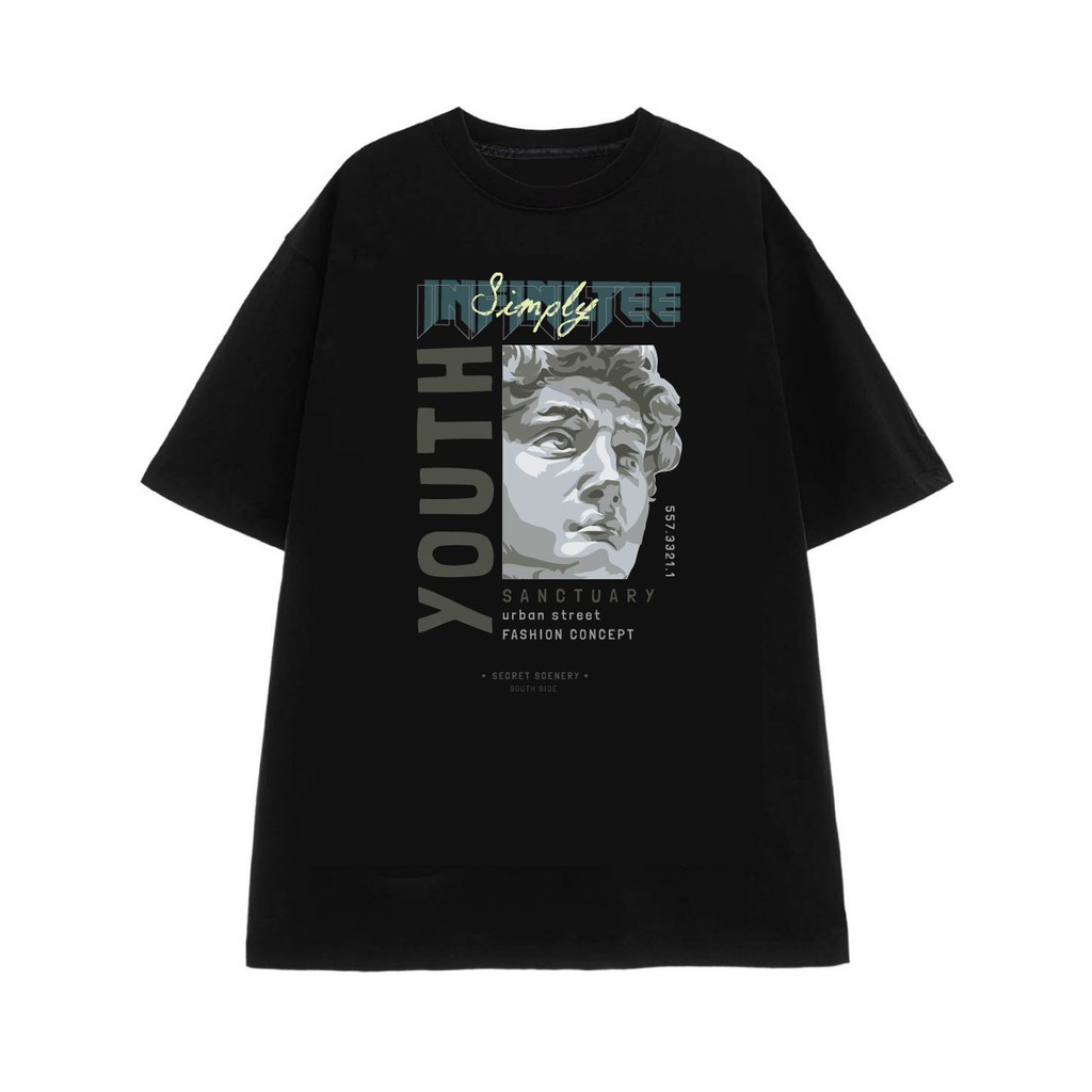 Áo thun INFINITEE Fni0110, Thun 100% Cotton - form rộng Unisex.