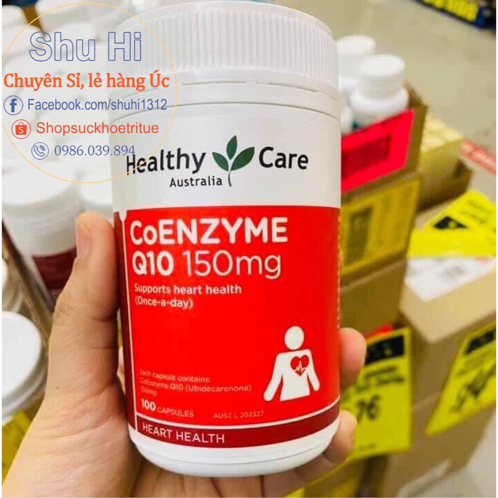 Bổ tim Healthy Care CoEnzyme Q10 150mg 100 viên Úc (Đủ tem bill Chemist) | BigBuy360 - bigbuy360.vn