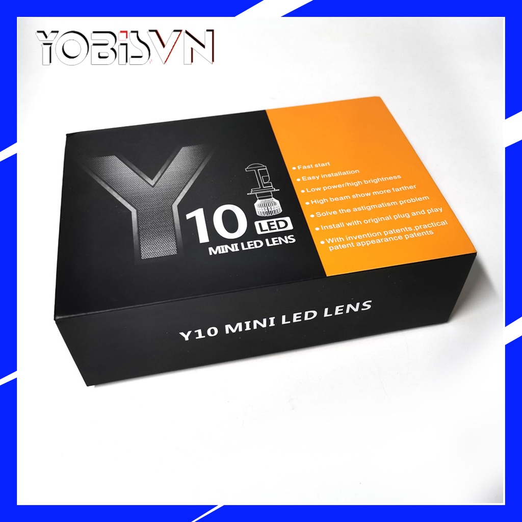 Đèn Pha Y10 Siêu Sáng Chân H4 Bi Cầu, Đèn Pha Dành Cho Xe Ô Tô, Xe Máy