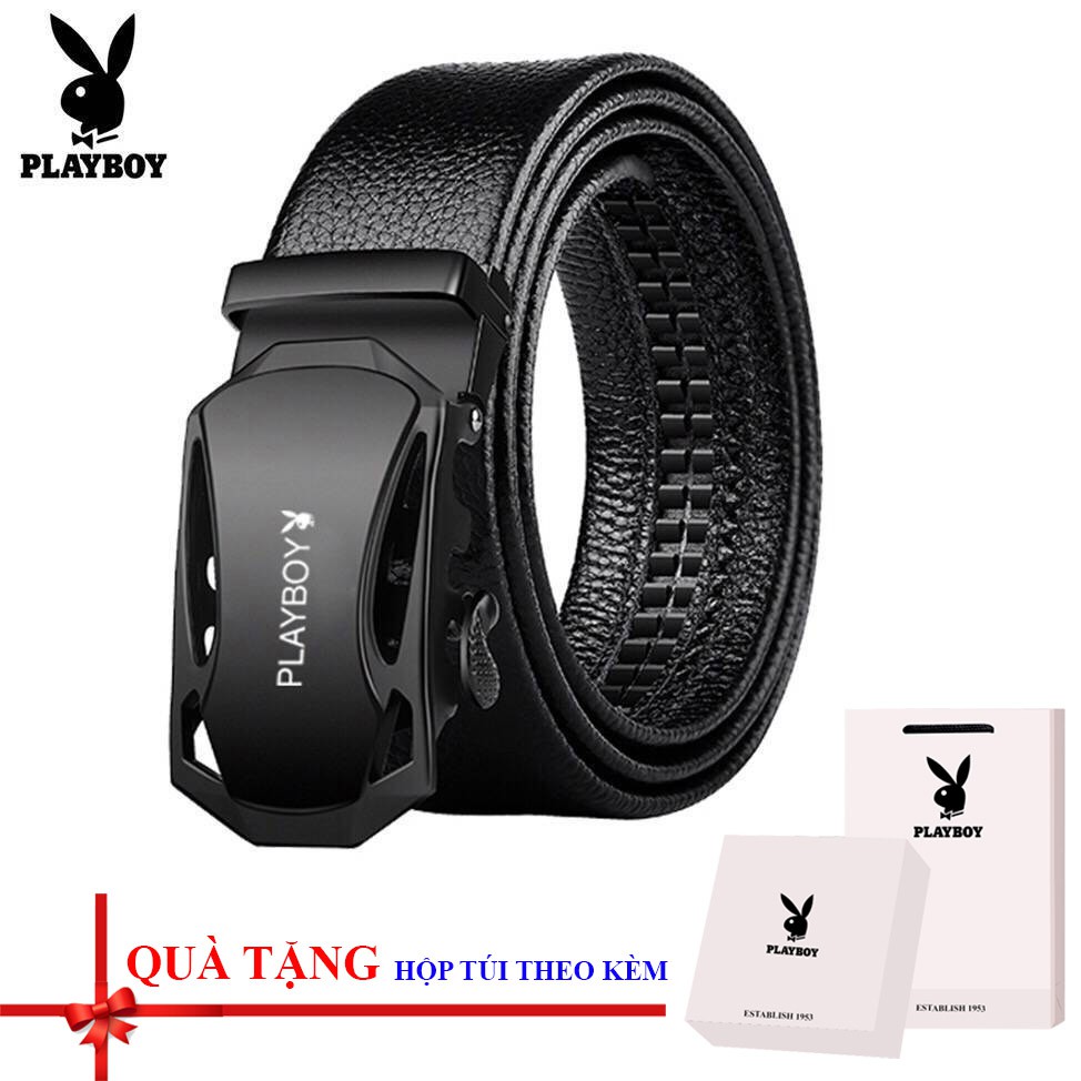 Thắt lưng/ dây nịt nam khóa tự động có hộp đựng + túi tặng kèm