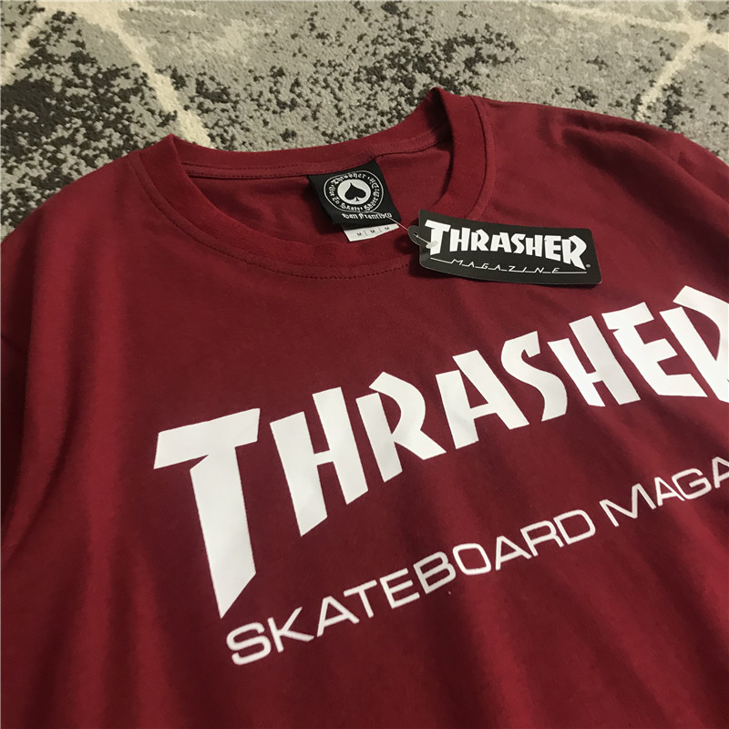 Áo Thun Tay Ngắn In Chữ Thrasher Cá Tính Cho Nam Và Nữ | BigBuy360 - bigbuy360.vn