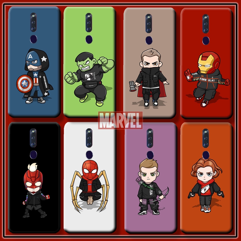 CASE OPPO F11 PRO F9 F7 F5 F3 F1 S PLUS RENO 10X ZOOM A3S A5S A7 Realme 2 3 PRO X C1 C2 A1K Marvel Avengers Iron Man 1