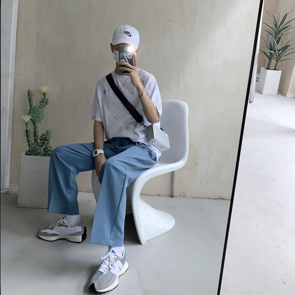 Áo thun Stee FULL STAR Ánh kim loại Unisex