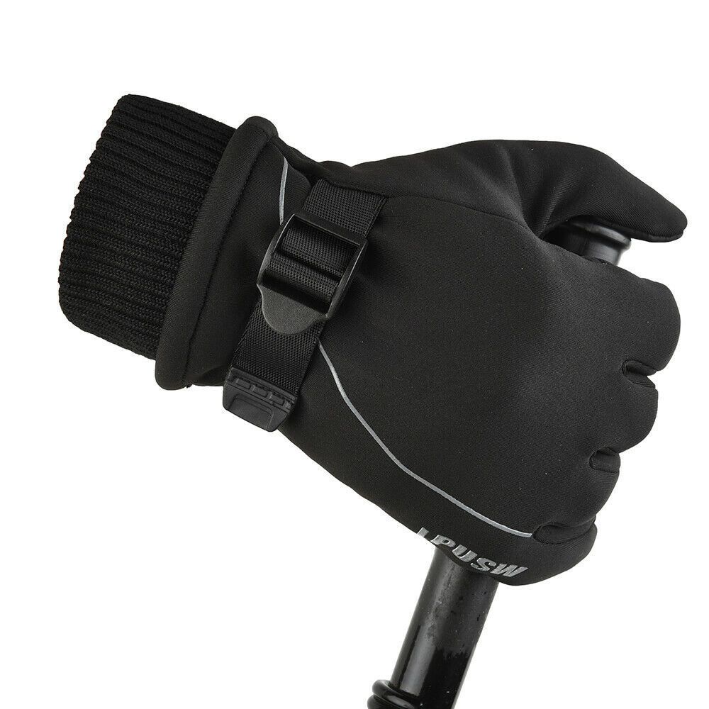 Đôi Găng Tay Thể Thao Bằng Nỉ Chống Nước Chống Trượt Giữ Ấm Mùa Đông Có Thể Chạm Màn Hình Cảm Ứng