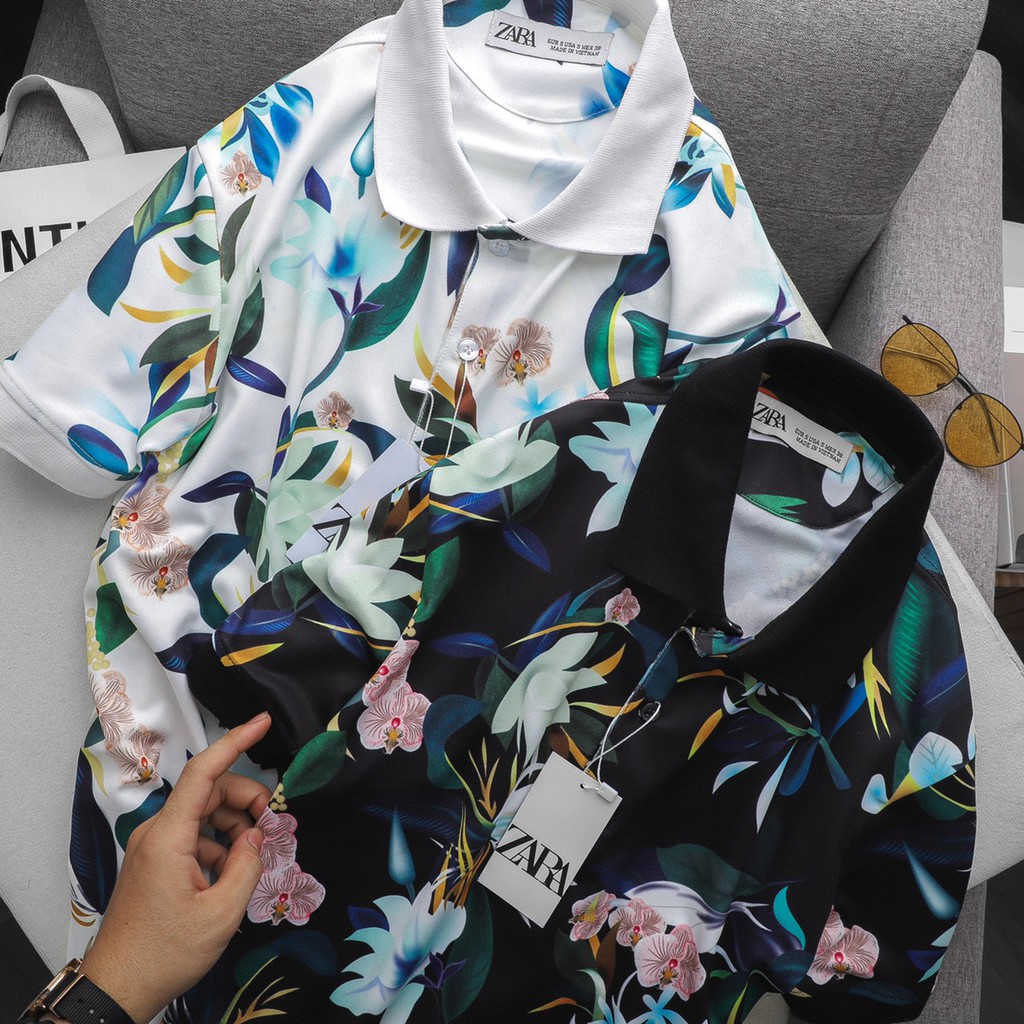 Áo thun họa tiết - Zara Spring Summer Polo Shirts