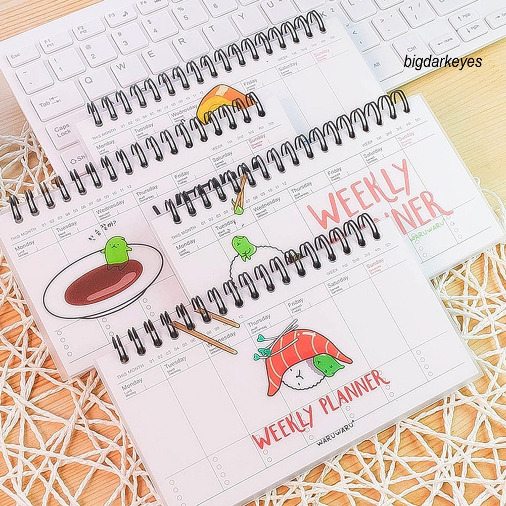 Nyt- Sổ Ghi Chép Kế Hoạch Hàng Ngày Dạng Xoắn Ốc Dễ Thương Sắp Xếp Hàng Ngày