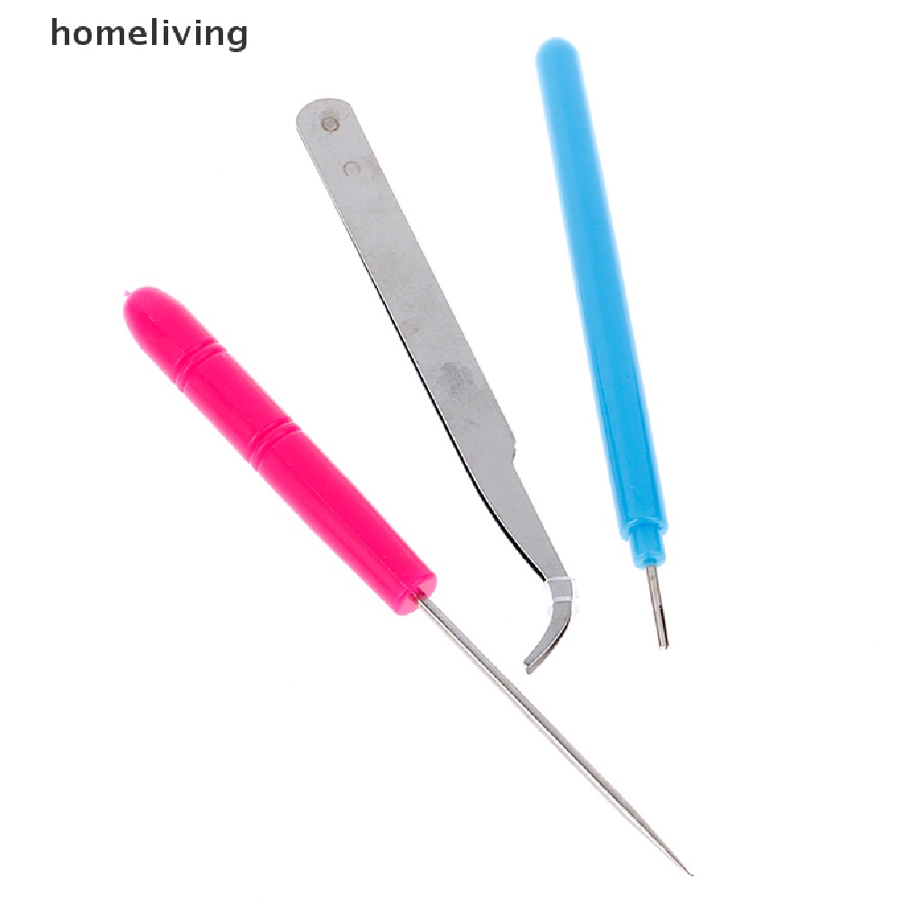homeliving 3xPaper DIY Set Quilling Paper Tools Tweezer Needle Pins Slotted Pen Tool Kit .