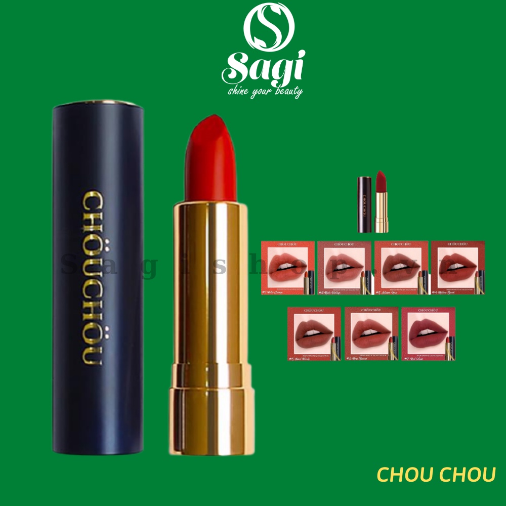 Son Thỏi Mạ Vàng ChouChou Premium Matte 14k Gold Edition 3.5g
