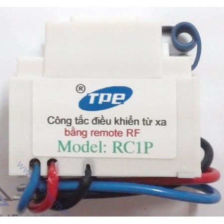 Công tắc điều khiển từ xa bằng remote sóng RF315MHz - TPE RC1P, có thể lắp mặt PANASONIC