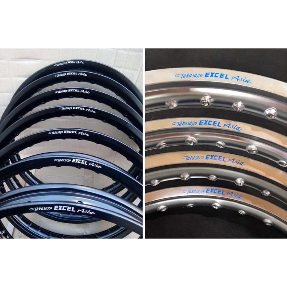 Niềng nhôm Excel malaysia 1.4./1.6/1.85 đủ size.