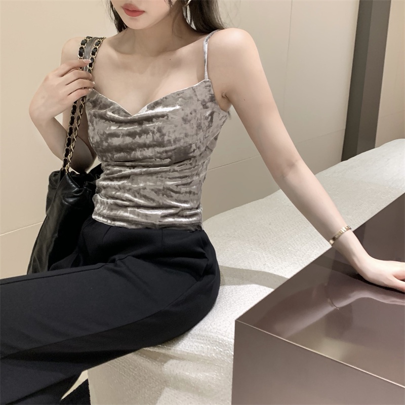 Áo Dây Nhung Cổ Yếm