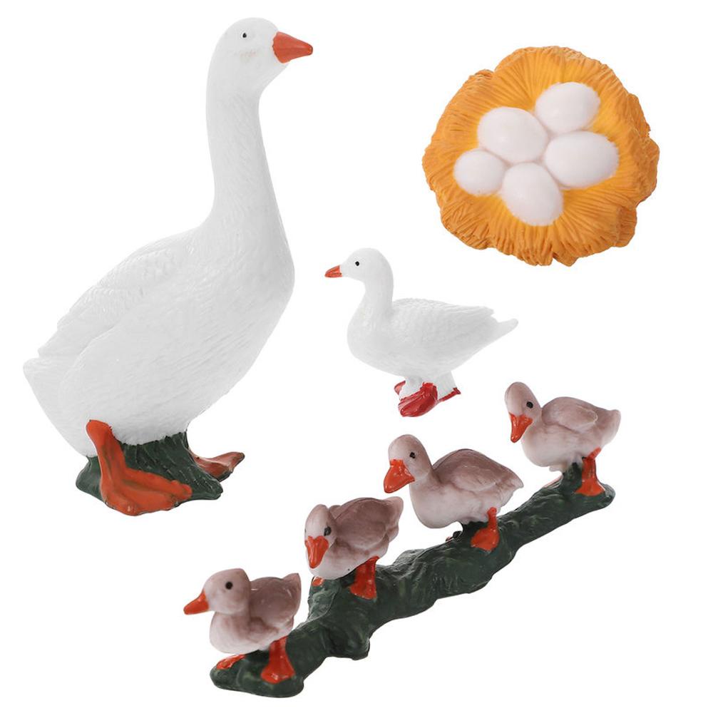 Set 4 Mô Hình Đồ Chơi Hình Thiên Nga Cho Bé