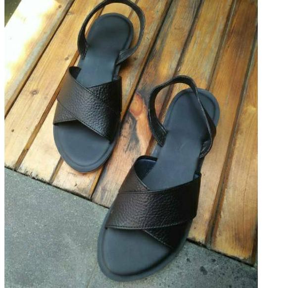 Giày Sandal Da Quai Chéo Mũi Tên Thời Trang Cho Nữ