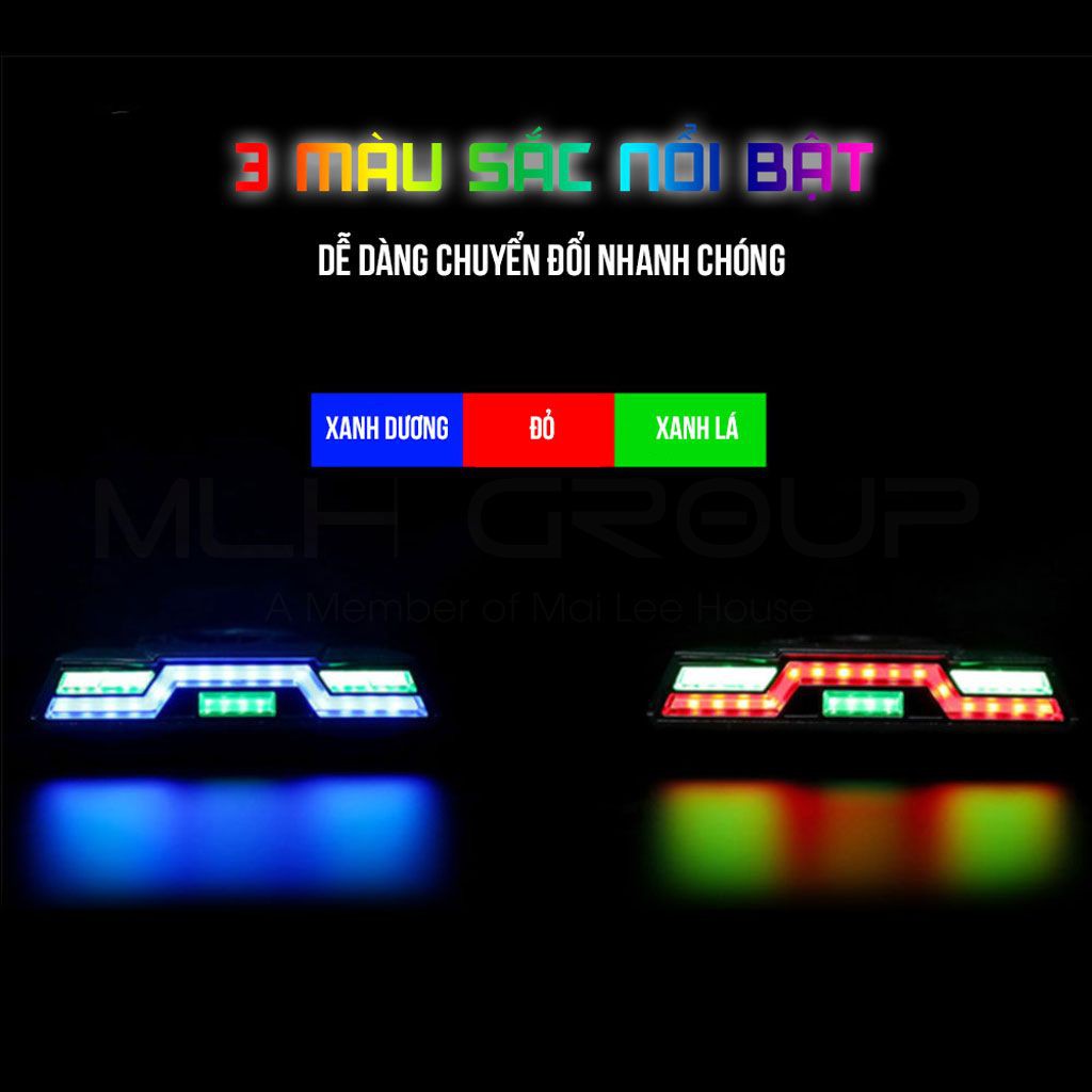 Đèn Led Đuôi Xe Đạp Chống Nước 6 Chế Độ Sáng Pin 2000 mAh Thời Gian Sáng Đến 40h Sạc Điện Usb MLH