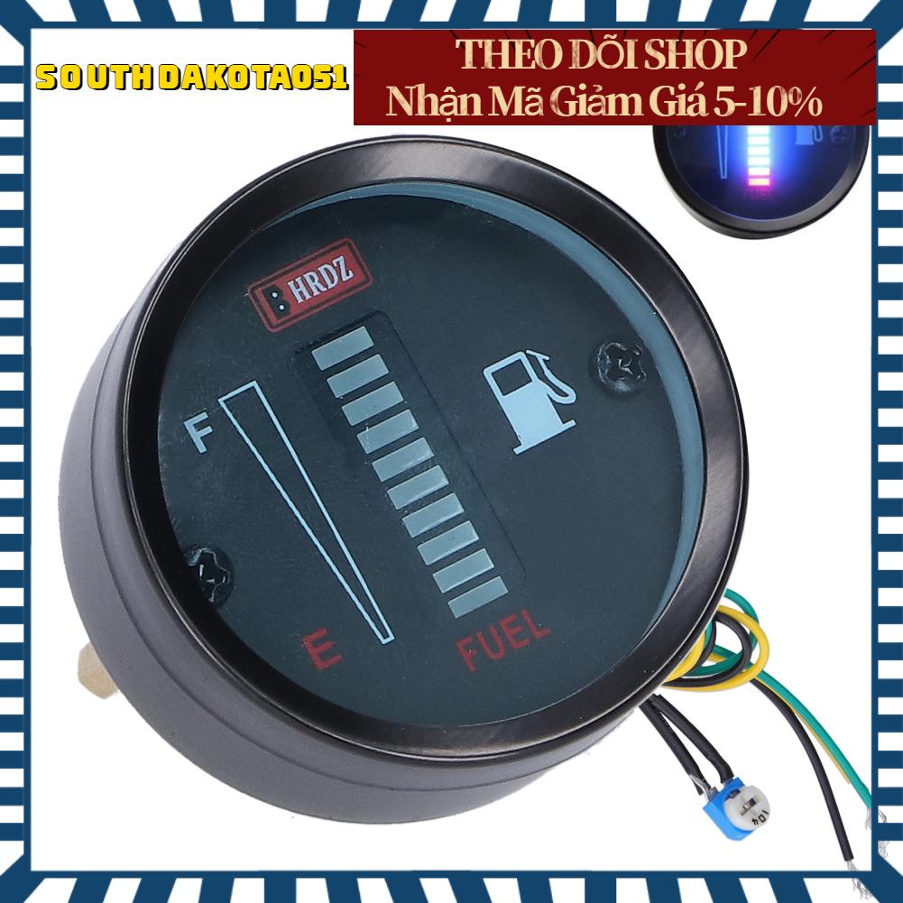 Hàng Sẵn Đồng Hồ Đo Nhiên Liệu 52mm 12V chuyên dụng Cho Xe Máy xe hơi【Southdakota051】
